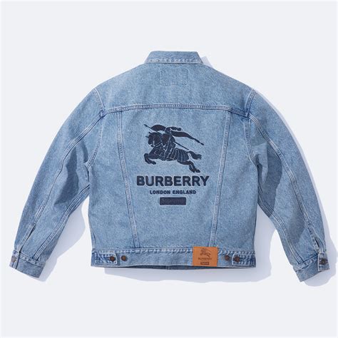 burberry supreme jean jacket|burberry denim jacket price.